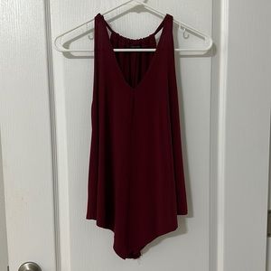 Maroon tank top